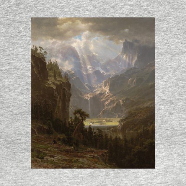 Rocky Mountains, Lander's Peak by Albert Bierstadt by Classic Art Stall